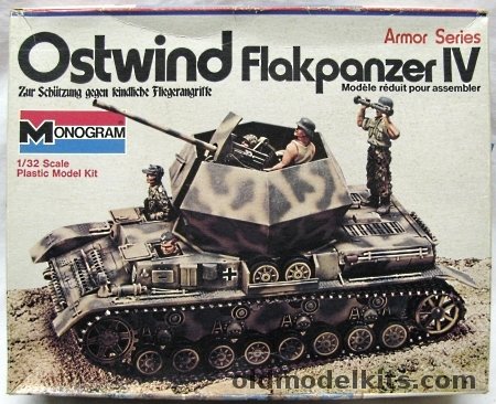Monogram 1/32 Ostwind Flakpanzer IV, 7582 plastic model kit
